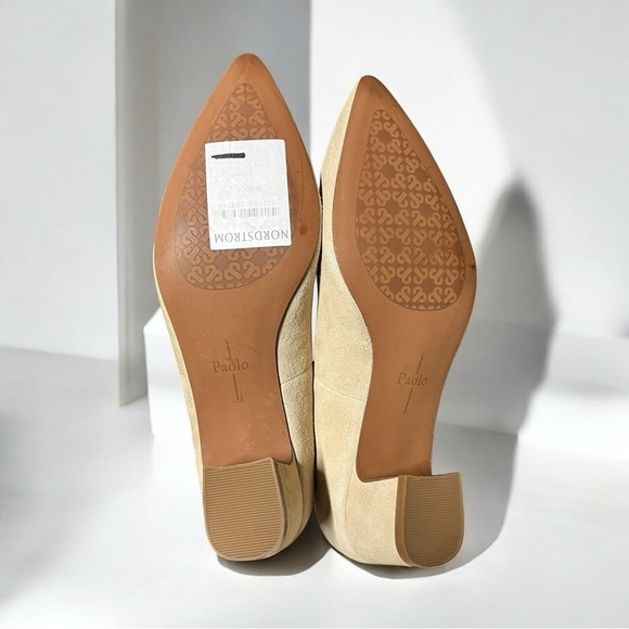 🌻NEW w.tag Linea Paolo Suede Bardot Pump Size 7.5 - Picture 10 of 11